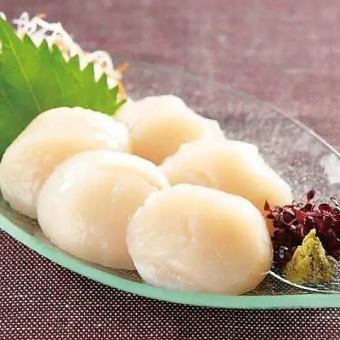 ホタテ刺身