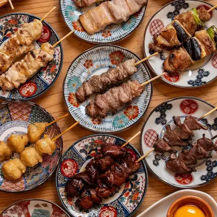 [All-you-can-eat for 120 minutes, 27 dishes in total] Seasonal dishes x charcoal-grilled yakitori and more - "Casual Course" 3890 yen ⇒ 1980 yen