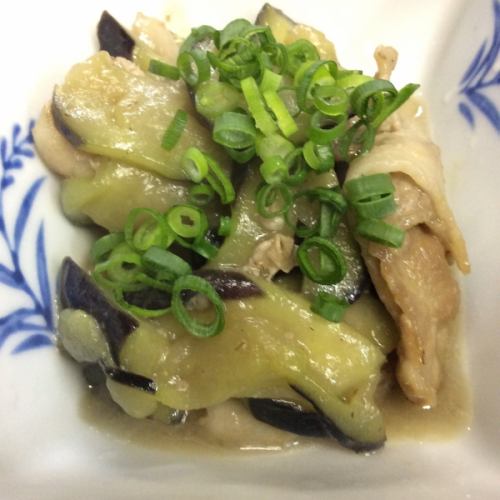 Stir-fried Pork Eggplant Miso
