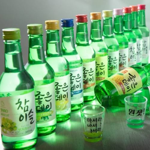 韓国のお酒メニューが豊富♪