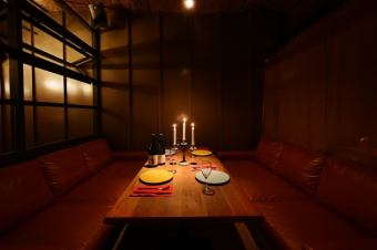 Semi-private room space separated by curtains ♪ Can accommodate up to 8 people ★ Can be used by 4 people!!