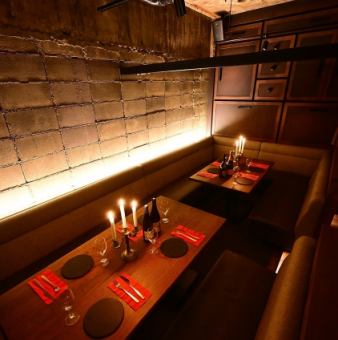 Private room space for up to 8 people ♪ Recommended for group parties, girls' nights out, and birthdays ★
