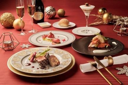 【X'mas限定_第1部(18:00~)】X'masコース 2名様限定 A5黒毛和牛など6皿6,500円(税込)