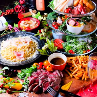 ★Most popular★ 25ans 2nd anniversary limited course 9 dishes 120 minutes all-you-can-drink with over 60 types 5980 yen → 4980 yen (tax included)