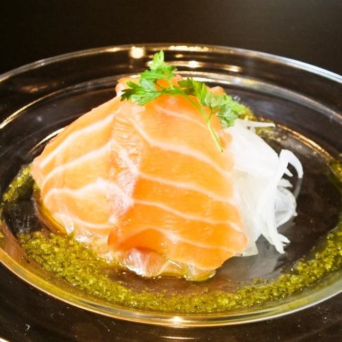 鮭魚薄片〜魚子醬〜