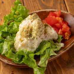 Spiced potato salad with truffle flavour