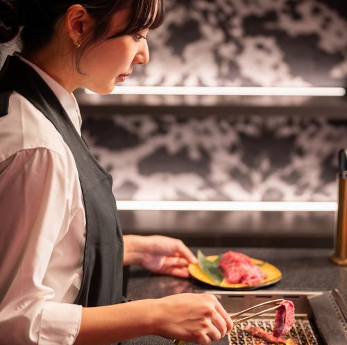 [専属焼き師]による提供