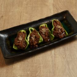 パリパリ肉味噌ピーマン（4個）