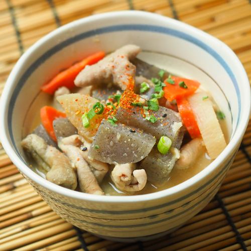 Stewed tripe with miso