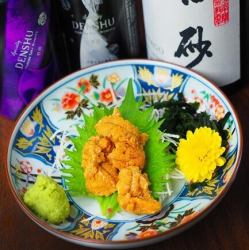  生雲丹お造り（Fresh Sea Urchin Sashimi）
