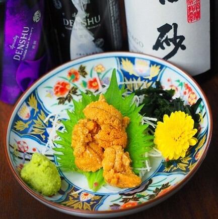  生雲丹お造り（Fresh Sea Urchin Sashimi）