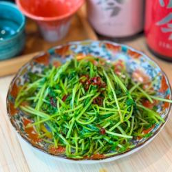 豆苗炒め