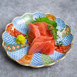 Fresh bluefin tuna sashimi