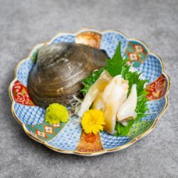 Fresh surf clam sashimi