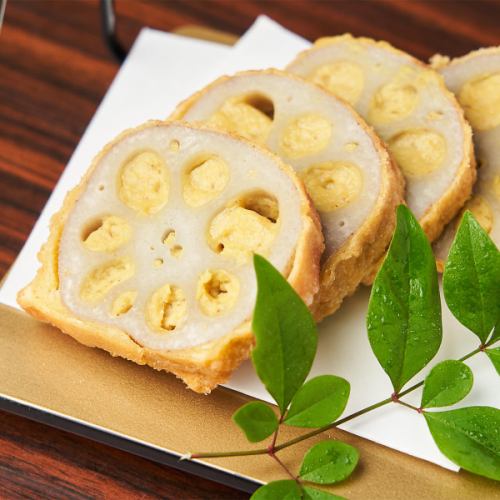 Mustard lotus root, a specialty of Kumamoto Prefecture