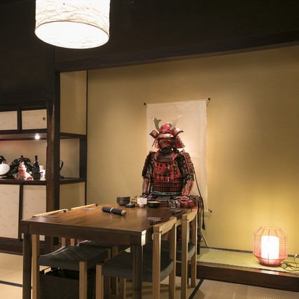 Completely private rooms with tatami seats available
