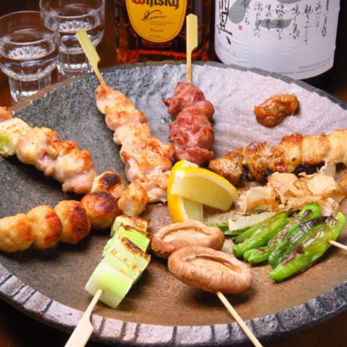 Domestic chicken's skewers