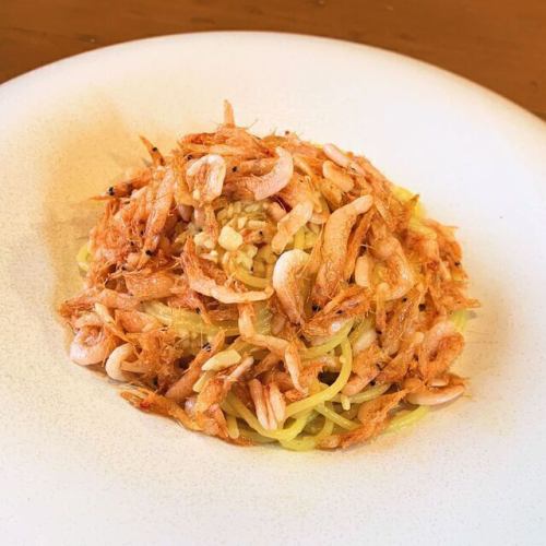 桜エビのペペロンチーノ