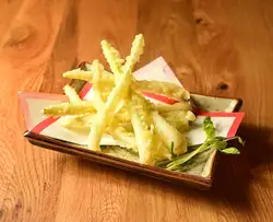 島らっきょうの天ぷら