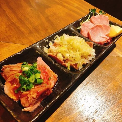低温調理で仕上げた新鮮肉刺し各種