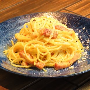 トリュフ風味の濃厚カルボナーラ
