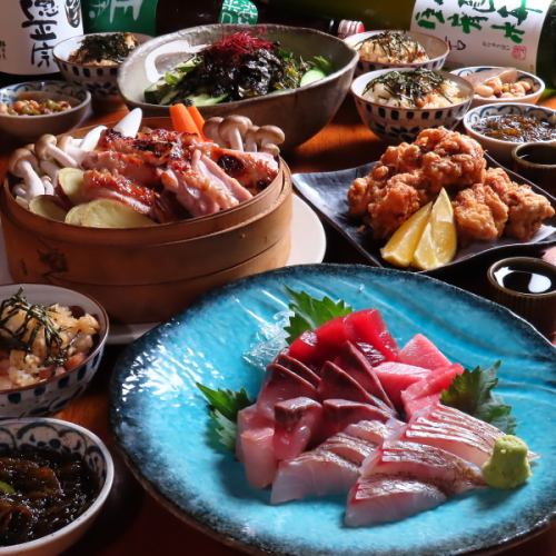 静冈套餐 5,000日元～，可享用使用当地食材的正宗日本料理