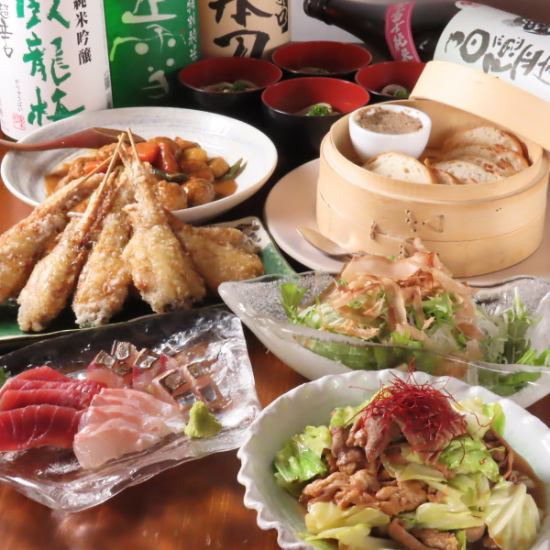 【値上げに抗う満腹7品コース】刺盛3種付き 120分[飲放]⇒4500円