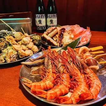 【夏季限定/ゆめじの屋上】海鮮BBQ牡蠣のカンカン焼き付き 2時間飲み放題コース⇒5950円(税込)
