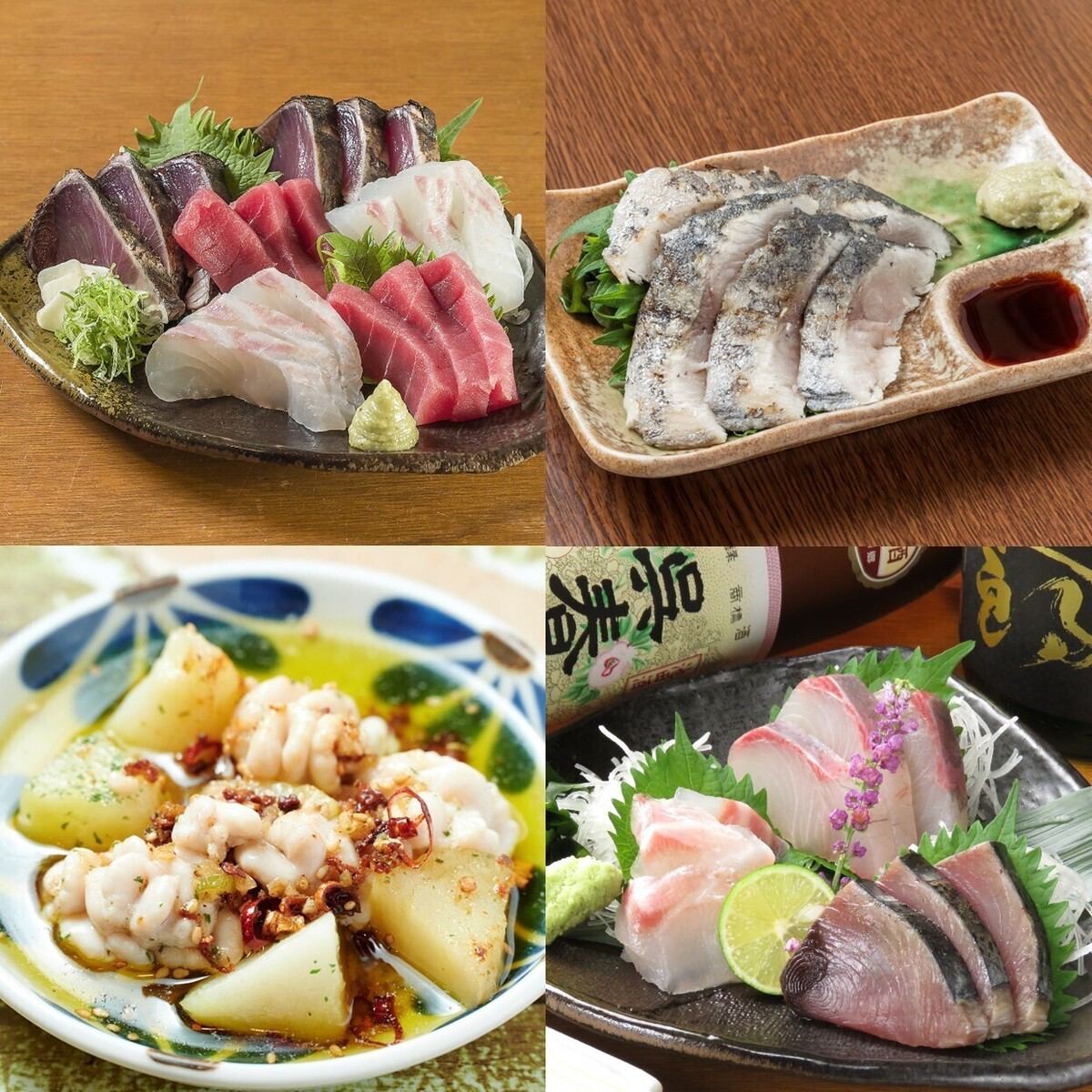 2-hour all-you-can-eat and drink course from 4,000 yen. All-you-can-eat sashimi.