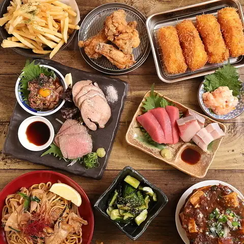 【歓送迎会に】名物満載！40種お料理＋32種ドリンク★2時間食べ飲み放題4500円(税込)