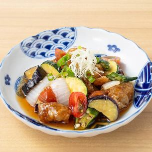 若鶏と夏野菜の南蛮漬け