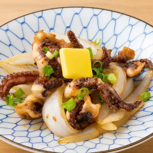 【魚介料理】いか下足バター醤油炒め