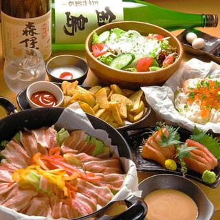 E《2.5時間飲み放題付》定番蒸籠コース【9品】 4,400円(税込)+500円でおでん食放題追加可能