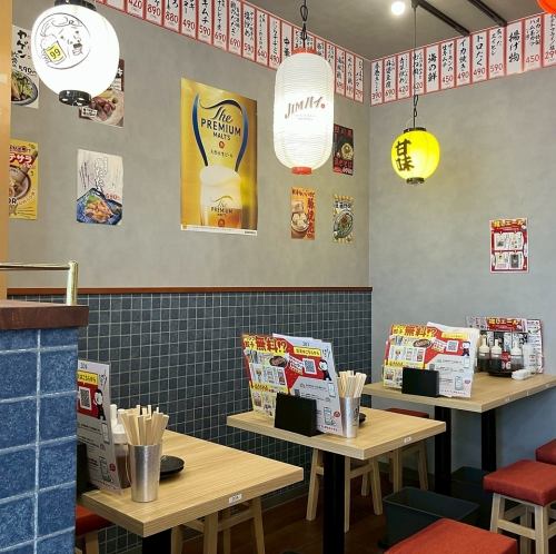 Enjoy your meal in a spacious restaurant! We also offer all-you-can-drink single items! Perfect for small groups or individuals!