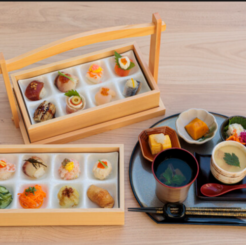 手まり12貫+お惣菜4品