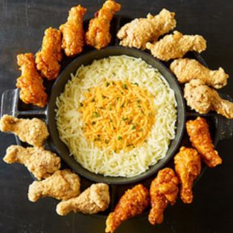 2時間飲み放題付「メインのUFOチキン＆韓国小皿料理30種類含む全品食べ放題コース」 4500円