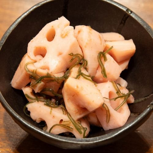 れんこん梅肉和え