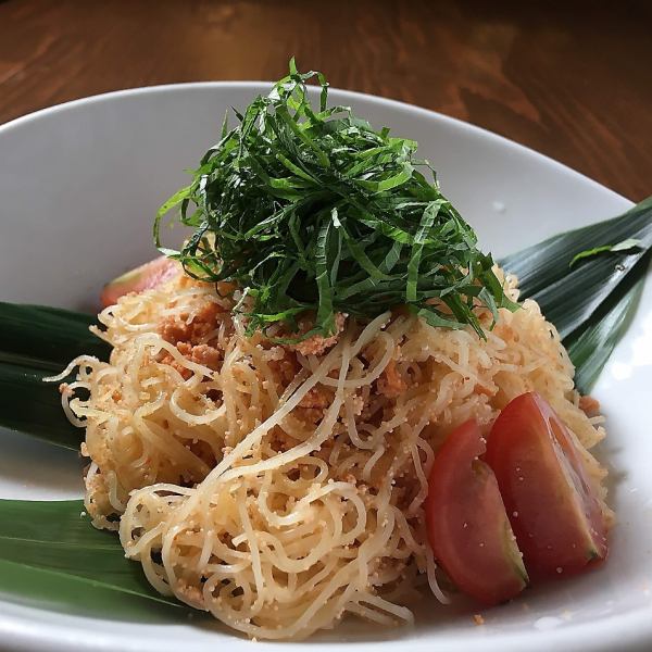 名物 焼きそうめん 明太子バター