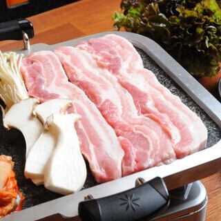 【クククコース】サムギョプサルセット・海鮮チヂミ・トッポキなど人気韓国料理を満喫♪