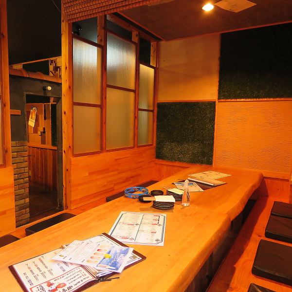 The seats are spacious and comfortable ♪ The atmosphere is overflowing with the warmth of the wood ◎ Relaxation is important, right? We have completely private kotatsu seats that can be used for a variety of occasions from 2 to 40 people! 2 hours of all-you-can-drink and food We also offer a large number of great value courses with 9 dishes!