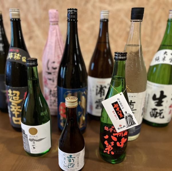 飲み放題でも堪能！定番の生ビールや各種サワーや焼酎、土佐の地酒も！