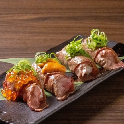 宴会好きな食通の上司も納得。近江牛&赤うしのコラボで満足間違いなし☆6600円コース