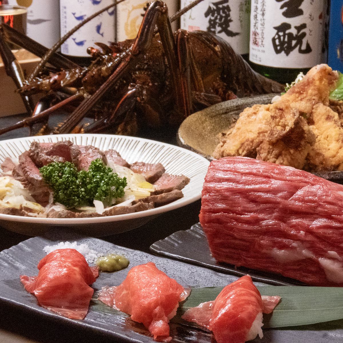 我們提供來自全國各地精心挑選的清酒。以及我們的招牌菜。