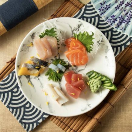 夏季限定【涼コース】 3時間飲み放題付き お刺身2種 胡麻ダレそうめん チキン南蛮など 全9品