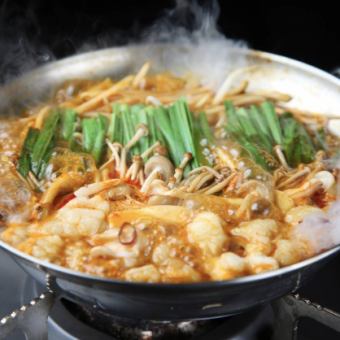 夏季限定【炎コース】 3時間飲み放題付き　お刺身2種 四川風もつ鍋 若鶏唐揚げなど 全10品