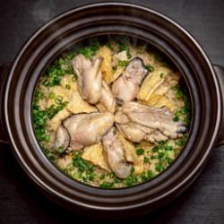 牡蠣の土鍋ご飯