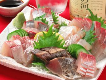刺身の盛り合わせ