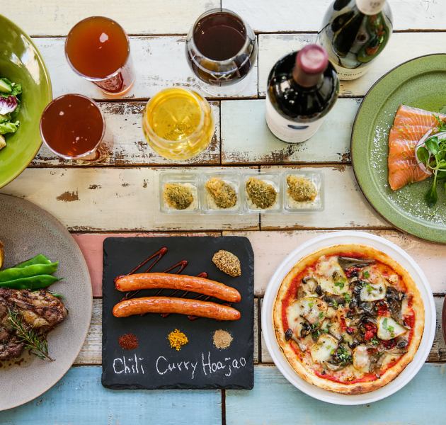 [For 3 or more people] Standard course with 7 dishes including popular dishes, all-you-can-drink craft beer, and a choice of main course, 6,800 yen