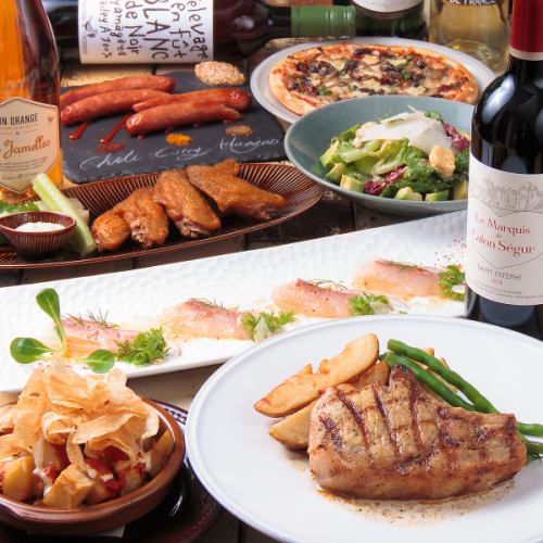 クラフトビール7種飲み放題！＆メインが選べるY.Y.G.定番コース☆彡パーティーはもちろん、歓送迎会にも◎