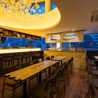 【30名～/7F BeerKitchen貸切】フロア貸切!立食形式に変更可能☆マイクやプロジェクターの貸出も